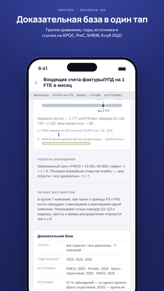 Доказательная база